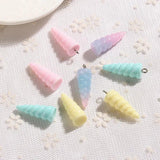 20Pcs Unicorn Horn Charms Pendant DIY Jewelry Making Keychain Accessories