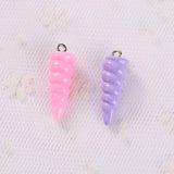 20Pcs Unicorn Horn Charms Pendant DIY Jewelry Making Keychain Accessories