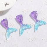 20Pcs Mermaid Charms Resin Flatback Accessories for Necklace Keychain Making