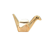 6pcs HighGold Origami Crane Charms DIY Eariings Jewelry Part