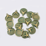10Pcs Sea Horse Charms for DIY Necklace Making Patina Greek Animal Pendants
