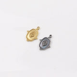 5pcs Oval Star Coin Charms Pendant DIY Necklace Earrings Bracelets