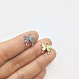 20pcs 12mm Butterfly Gold/Silver Plated Bee Charms Pendant DIY Jewelry