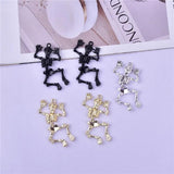 10pcs Halloween Metal Skull Charms for DIY Jewelry Making