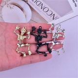 10pcs Halloween Metal Skull Charms for DIY Jewelry Making
