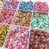 20Pcs/Set Butterfly Charm Golden Earrings Necklace Pendant DIY Supplies