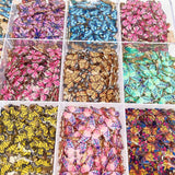 20Pcs/Set Butterfly Charm Golden Earrings Necklace Pendant DIY Supplies