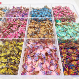20Pcs/Set Butterfly Charm Golden Earrings Necklace Pendant DIY Supplies
