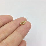 10pcs/7mm Tiny Circle Rhinestones Charms Pendant DIY Jewelry in 2 Colors