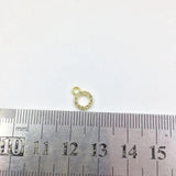 10pcs/7mm Tiny Circle Rhinestones Charms Pendant DIY Jewelry in 2 Colors