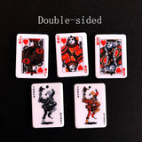 10pcs Acrylic Playing Card Earring Charms Keychain DIY Jewelry Making