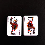 10pcs Acrylic Playing Card Earring Charms Keychain DIY Jewelry Making