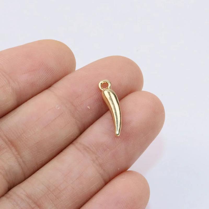 20pcs 16*4mm Pepper Coin DIY Jewelry Charms Pendant