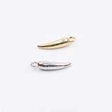 20pcs 16*4mm Pepper Coin DIY Jewelry Charms Pendant