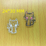 10Pcs Acrylic Animal Cat Charms DIY Jewelry Making