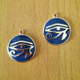 10Pcs Eye of Horus Charm Pendant for Jewelry Making