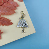 10pcs Ballerina Charms Earrings Rhinestone Ballet Dancer Pendant