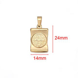 5pcs Stainless Steel Jesus Christ Pendant Charms for DIY Jewelry Making