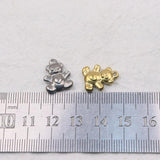5pcs Stainless Steel High Bear Charms Pendant DIY Jewelry 15*12mm