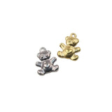 5pcs Stainless Steel High Bear Charms Pendant DIY Jewelry 15*12mm