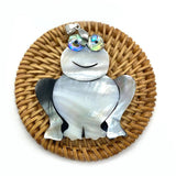 Mother of Pearl Shell Animal Pendant Lucky Elephant Turtle Fish Abalone Tree Cha