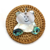 Mother of Pearl Shell Animal Pendant Lucky Elephant Turtle Fish Abalone Tree Cha