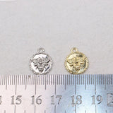 20pcs 12mm Gold/Silver Plated Bee Charms Pendant Girl Jewelry DIY