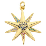 18K Plated Greek Evil Eye Charms Pendant Jewelry Making
