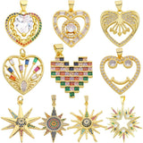 18K Plated Greek Evil Eye Charms Pendant Jewelry Making