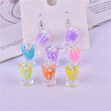 Resin Ice Cream Cup Charms for Earring DIY Jewelry Making