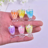 Resin Ice Cream Cup Charms for Earring DIY Jewelry Making