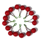 Cherry Acrylic Pendant DIY Earring Necklace Charm Jewelry