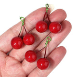 Cherry Acrylic Pendant DIY Earring Necklace Charm Jewelry