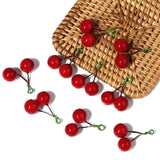 Cherry Acrylic Pendant DIY Earring Necklace Charm Jewelry