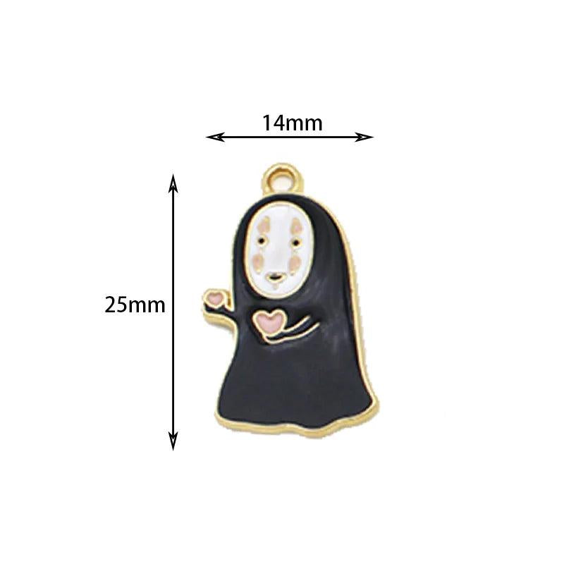 10pcs Enamel Cartoon Anime Charm Jewelry Making Earring Pendants Necklaces Brace