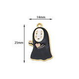 10pcs Enamel Cartoon Anime Charm Jewelry Making Earring Pendants Necklaces Brace