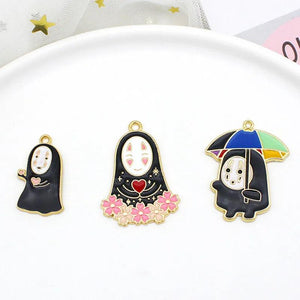 10pcs Enamel Cartoon Anime Charm Jewelry Making Earring Pendants Necklaces Brace