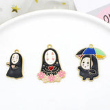 10pcs Enamel Cartoon Anime Charm Jewelry Making Earring Pendants Necklaces Brace