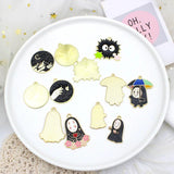 10pcs Enamel Cartoon Anime Charm Jewelry Making Earring Pendants Necklaces Brace