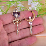 10pcs Moon & Heart Metal Charms for DIY Jewelry Making