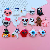 10pcs Halloween Ghost Charm Eye Pendant for DIY Jewelry Making