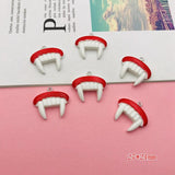 10pcs Halloween Ghost Charm Eye Pendant for DIY Jewelry Making