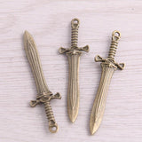 12PCS Weapon Charms Pendant Jewelry Metal Alloy Marking