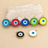 10pcs Resin Evil Eye Charms for Earring Jewelry DIY Accessory