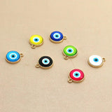10pcs Resin Evil Eye Charms for Earring Jewelry DIY Accessory