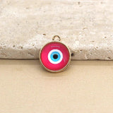 10pcs Resin Evil Eye Charms for Earring Jewelry DIY Accessory
