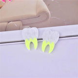 10pcs Fluorescent Teeth Arcylic Charms 40*27mm DIY Jewelry Making Bulk