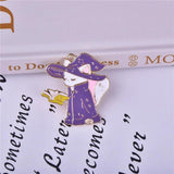 10pcs Halloween Witch Cat Enamel Charms DIY Jewelry Making