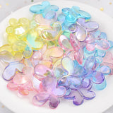 10-30Pcs Butterfly Acrylic Beads 21x30mm Spacer Loose Beads For Jewelry DIY