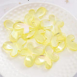 10-30Pcs Butterfly Acrylic Beads 21x30mm Spacer Loose Beads For Jewelry DIY